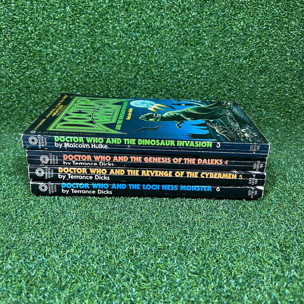 Doctor Who Lot of 4 Vintage By Terrance Dicks & Malcolm Hulke Books 3-6